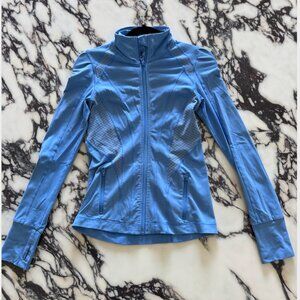 Lorna Jane Blue Women's Dri Fit Zip Up. Size S.
